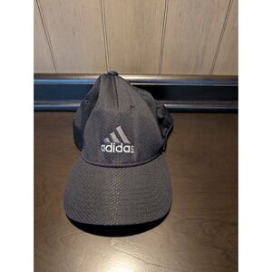 ADIDAS Men's Stretch Fit Cap Black Size medium stretchy Used